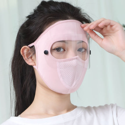 Goggles Full Face Sun Protection Mask Women's Summer Outdoor Cycling Windproof Dustproof Uv Ice Silk Face Mask