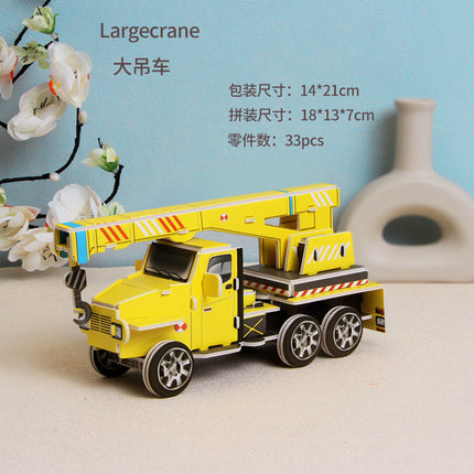 Paper 3D Stereo Puzzle Education School Model DIY Handmade Kidsren's Educational Toys Girls Kindergarten Wholesale