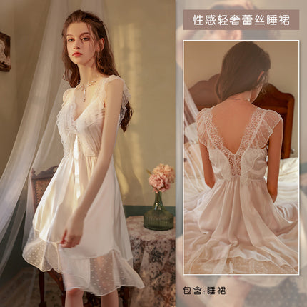 Factory Net red autumn and winter pure desire wind jumpsuit pajamas women sexy temptation large size home clothes wholesale a generation of hair