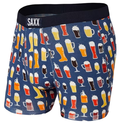 Saxx Men's Underwear Printed Modal Stereo Mesh Bag Slim Fit Soft Elastic Quick-Drying Close-Fitting Boxer Shorts for Men