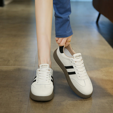 White Shoes for Women, Lightweight Soft Soles, Small Versatile Casual Moral Training Shoes, 2025 Spring New Popular Forrest Gump Sneakers