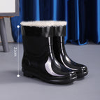 Thickened black bottom mid-low tube [thick velvet] / 43