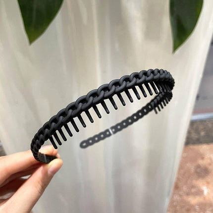 Headband for Women in Summer, Anti-Slip Special Headband for Face Washing, Toothed Hairpin, 2025 New Style Hairpin, Hair Bundle Headwear