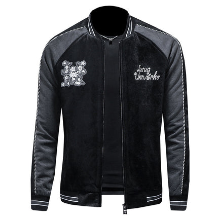 Men's European Autumn New Light Luxury Men's Tops and Jackets Fashion Trendy Casual Versatile Jackets