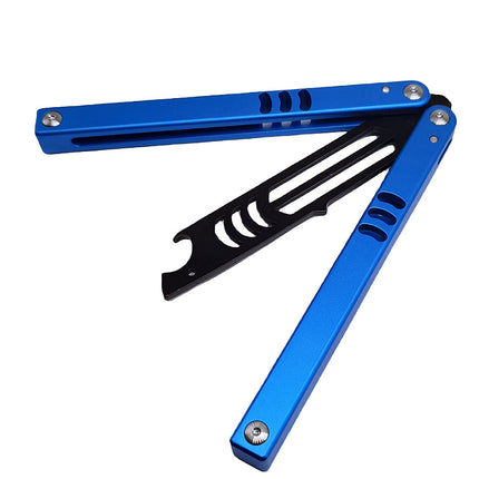 Factory Direct Sales Shark Butterfly Practice Knife Shaft Set Safety Version Fancy Training Knife Bottle Opener Unedged