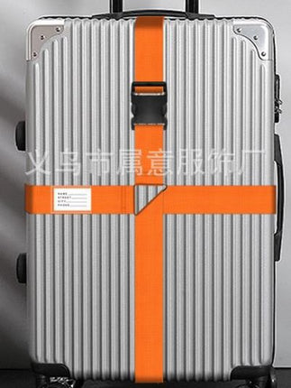 Luggage case strap cross-shaped packing belt lock buckle fixed shipping travel box durable thickened reinforced binding belt