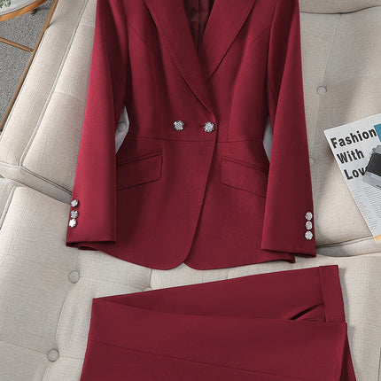 New High-Quality Tailcoat Set, Women's Business Office Jacke