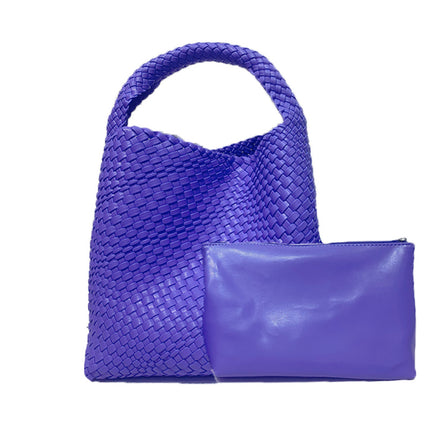Cross-border Woven Bag Women's Tote Bag Large Capacity Vegetable Basket Bag Shopping Bag General Bag Women's All-match Bag 61