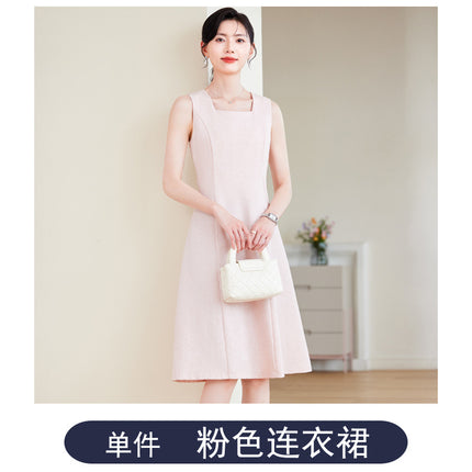 Navy Suit Jacket Women's 2024 Autumn Professional Wear Hotel Front Desk Waiter Formal Suit Overalls