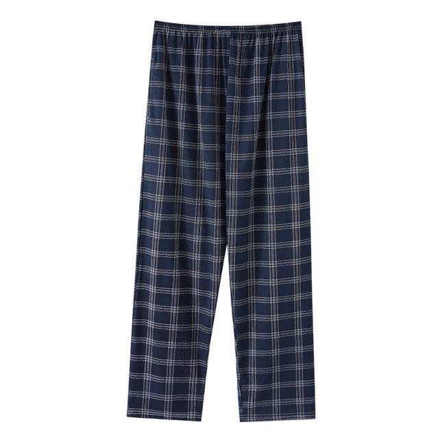 Men's Pajama Pants for Spring, Autumn and Summer, Plus Size, Loose Fit, Brushed Fabric, Loungewear for Home