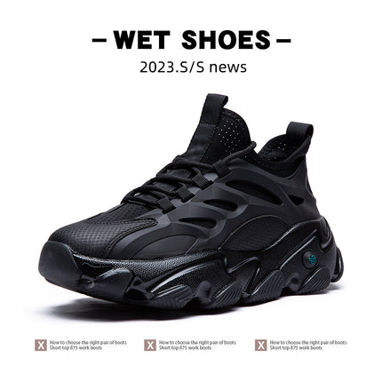 Lion Eagle Dell Torre Shoes Men's Shoes Breathable 45 Thick Bottom Black Plus Size 46 Joker 47 Casual Shoes 48 sneaker