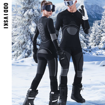 oddivski Professional Ski Quick-drying Clothes for Women and Men Compression Sweat-wicking Antibacterial Underwear Ski-wicking Basic Layer
