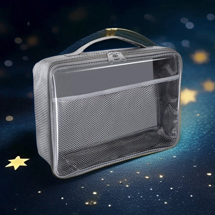 2025 Cross-Border New Product Amazon Factory Direct Sale Pvc Zipper Mesh Storage Bag Set for Travel Storage