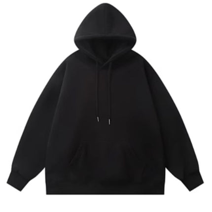 24 Autumn and Winter New Hooded Sweater Women's Loose Korean Solid Color Hoodie Custom fleece-lined Thickened Sweater Coat Women