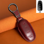 Type a [burgundy] metal buckle