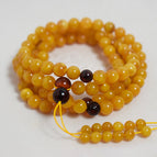 Lao mi 108 necklace is about 88cm long, beads are about 7.4-8mm, and weighs about 31.5g