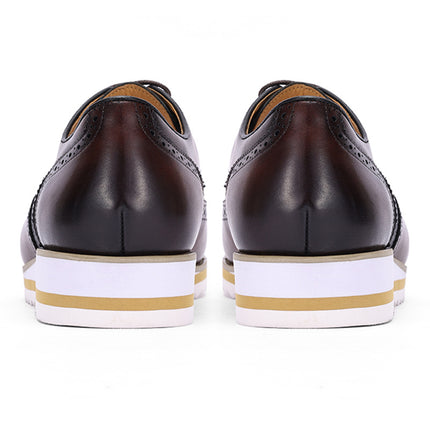 [First layer of cowhide] one-step handsome wedding shoes men's high-end business leather shoes men's British-style leather men's leather shoes
