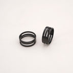 11# stainless steel ring 19# inner diameter 19mm outer diameter 21mm black 1 piece/pack