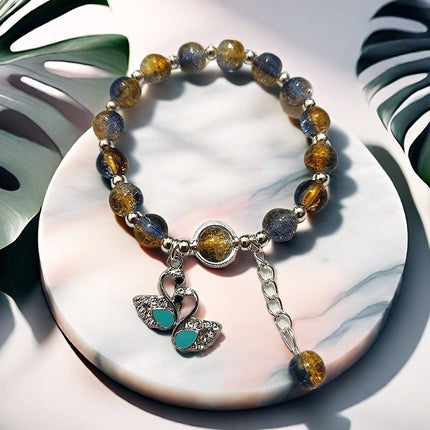 New Chinese-Style Ancient Beaded Elastic String Bracelet, Sweet Girl's Glass Bracelet, Night Market Stall, Cross-Border Live Broadcast Jewelry