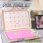 Premium white storage box with pen holder and lanyard