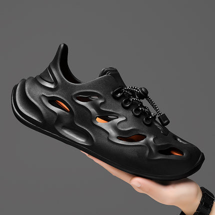 Men's outdoor thick-soled sandals summer new outdoor wear sports beach slippers anti-slip casual hole shoes