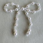 Crystal/pearl bow