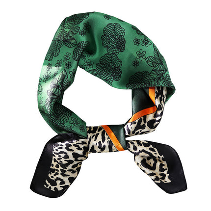 Spring and Summer 70cm Small Square Scarf Women's Autumn and Winter New Foreign Style Fashion All-match Shake Tone Same Scarf Scarf