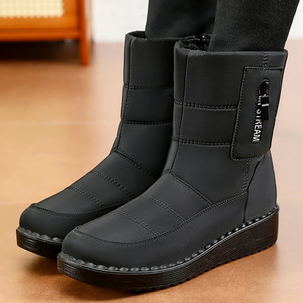 Cotton Shoes 2026 Winter Long Cotton Boots Polyurethane Fleece-Lined Thickened Long Boots Cross-Border Warm Sports Snow Boots Wholesale