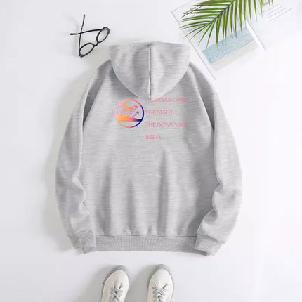 Fashion Joker Hoodie College Style Alphabet Print