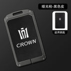 Matte single shell black crown