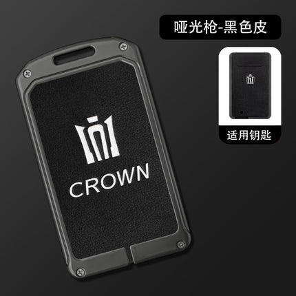 Suitable for Toyota Crown car key case 12/13/14 generation Lu Fang card induction protective case buckle metal bag shell