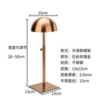 Brushed rose gold hemispherical hat stand (15cm)