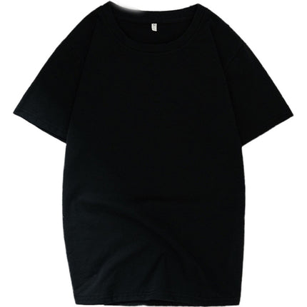 Short-Sleeve T-Shirt for Men 2024 Summer Five-Quarter Sleeve T-Shirt Couple Versatile Hong Kong Style Plus-Size Half-Sleeve Men's Casual Versatile T-Shirt