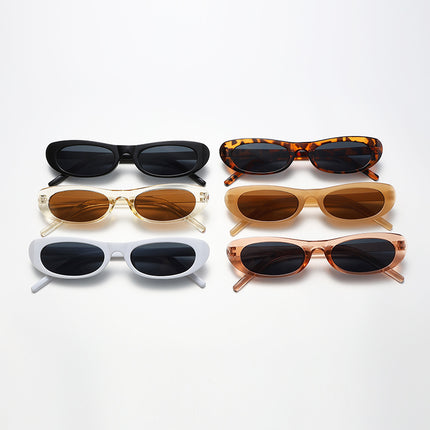 2026 New Style Personalized Small Frame Simple Versatile Street Style Oval Frame Sunglasses High-End Retro Fashion Sunglasses