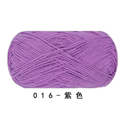 Ruyi Bird Four-Strand Combed Milk Cotton Wool Ball DIY Handmade Crochet Thin Thread Doll Wholesale Wool Ball