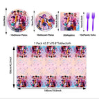 5-piece set (7 inches 10+9 inches 10+paper towels 20+tablecloth 1+fork 10)