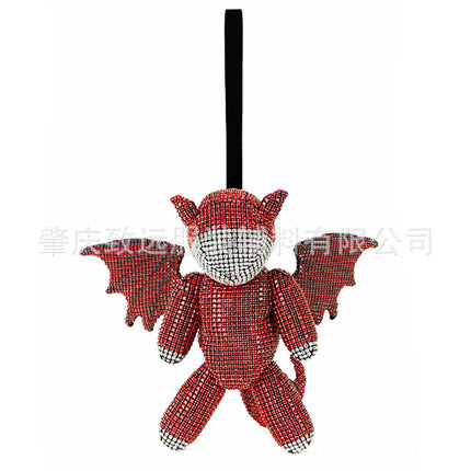 Exquisite Fashion Sparkling Diamond Wings Small Dragon Bag mini mini Bag Rhinestone Decoration Bag