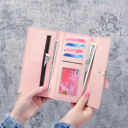 Factory wholesale long female student wallet fashion 30% discount small wallet mini cute hand bag coin purse card bag