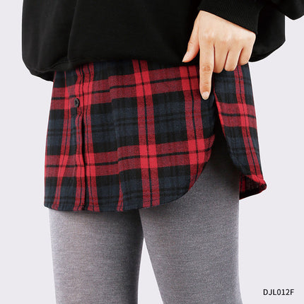 Versatile Short Skirt Women's Sweatshirt Layered with Inner Hem Covering Crotch and Butt Curtain Bottoming Artifact Half Skirt Fake