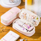 Twill retractable pencil case [pink]