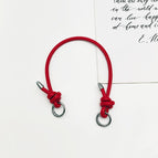 Red silver buckle