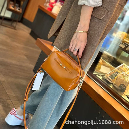 Bags, Crossbody Bags, Women's Versatile Handbags, Cowhide New Style, Niche Design, Genuine Leather Women's Bags, High-End Shoulder Bags