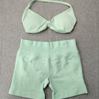 Palm green suit [4572+short] / XS