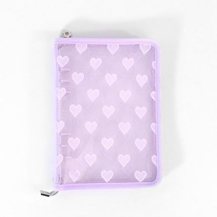 Star-chasing storage loose-leaf hand ledger case zipper bag PVC loose-leaf notebook detachable A5A6M5 small three-hole