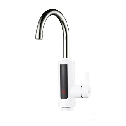 Foreign Trade Electric Heating Faucet Instant-heating Quick-heating Small Kitchen Treasure Household Vertical Cold and Heat Dual-purpose Electric Plus Water Heater White