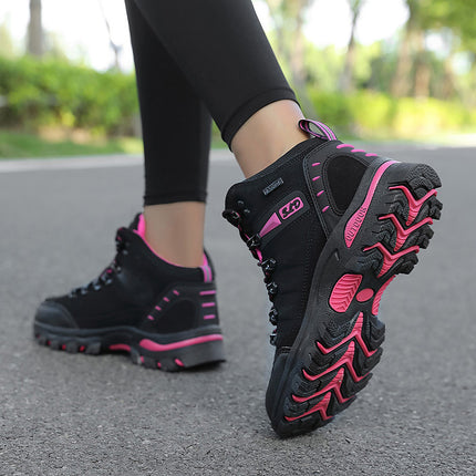 Women's Shoes Cross-Border Large Size Outdoor Shoes High-Top Shoes Wear-Resistant Shoes Hiking Shoes Sports Shoes Rock Climbing Shoes Physical Training Shoes