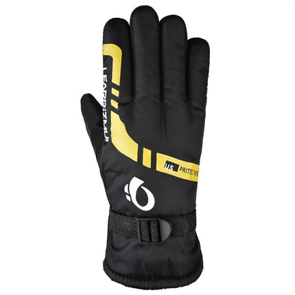 Winter Ski Gloves Motorcycle Warm Fleece-Lined Thickeneded Cycling Waterproof Windproof Cold Anti-Slip Rainproof Outdoor Gloves