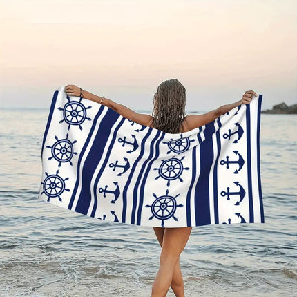 Cross-border Beach Towel Quick-drying Absorbent Beach Towel Microfiber Digital Printing Bath Towel Adult Amazon Plus