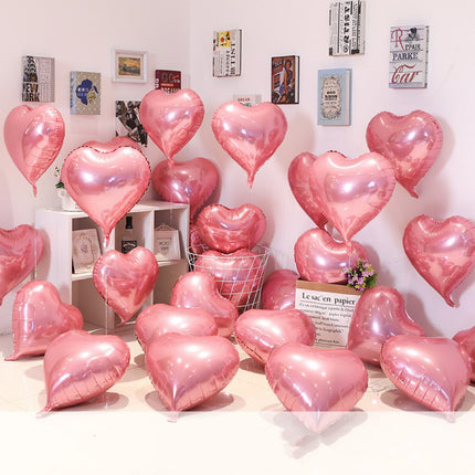 18inch Love Light Board Aluminum Film Balloon Wedding Room Decoration Valentine's Day Party Floating Love Balloon Wholesale