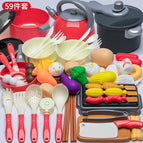 Red kitchen 59-piece set